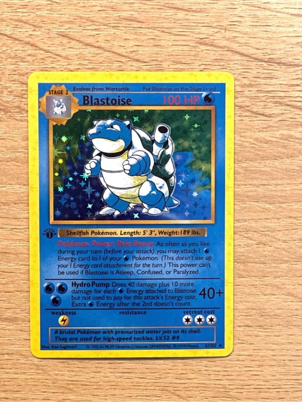 Blastoise base set vintage customized cards